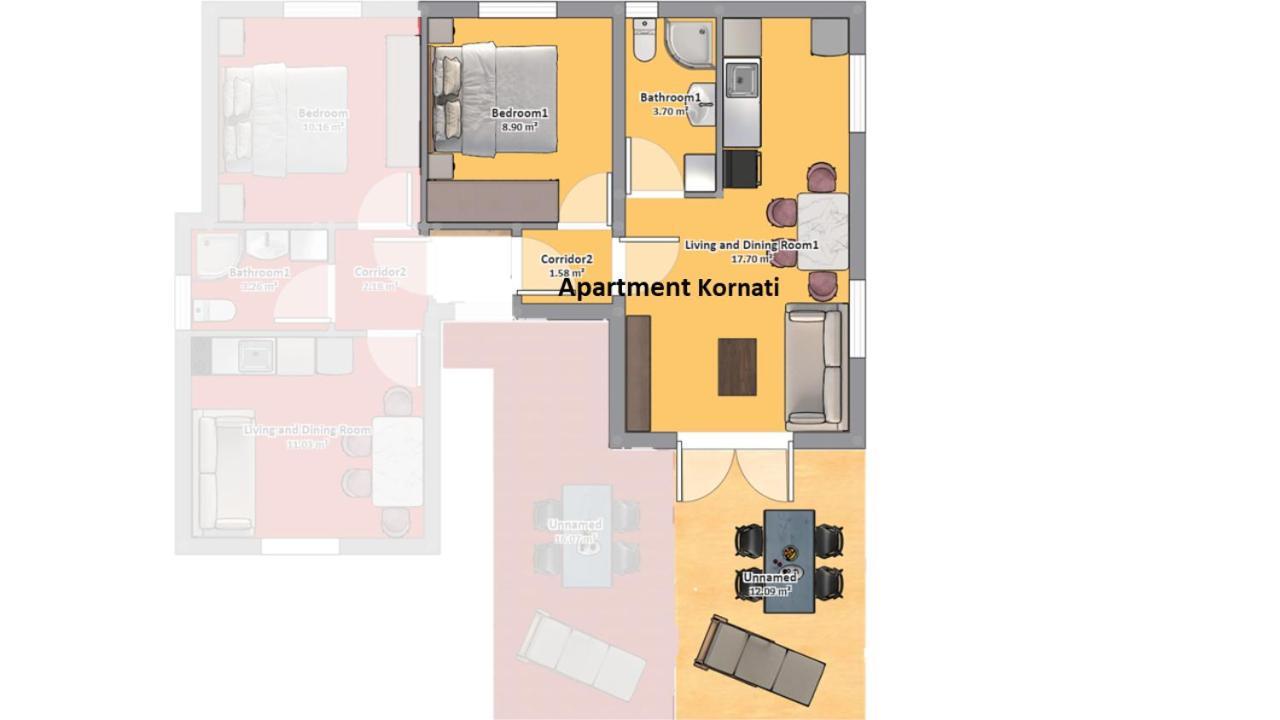 Apartmani Villa Lilliana Трибунь Экстерьер фото